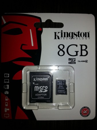 TARJETA MICRO SD KINGSTON 8GB CON ADAPTADOR SD