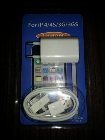 CARGADOR PARA IPHONE/IPOD CON CABLE DATOS USB
